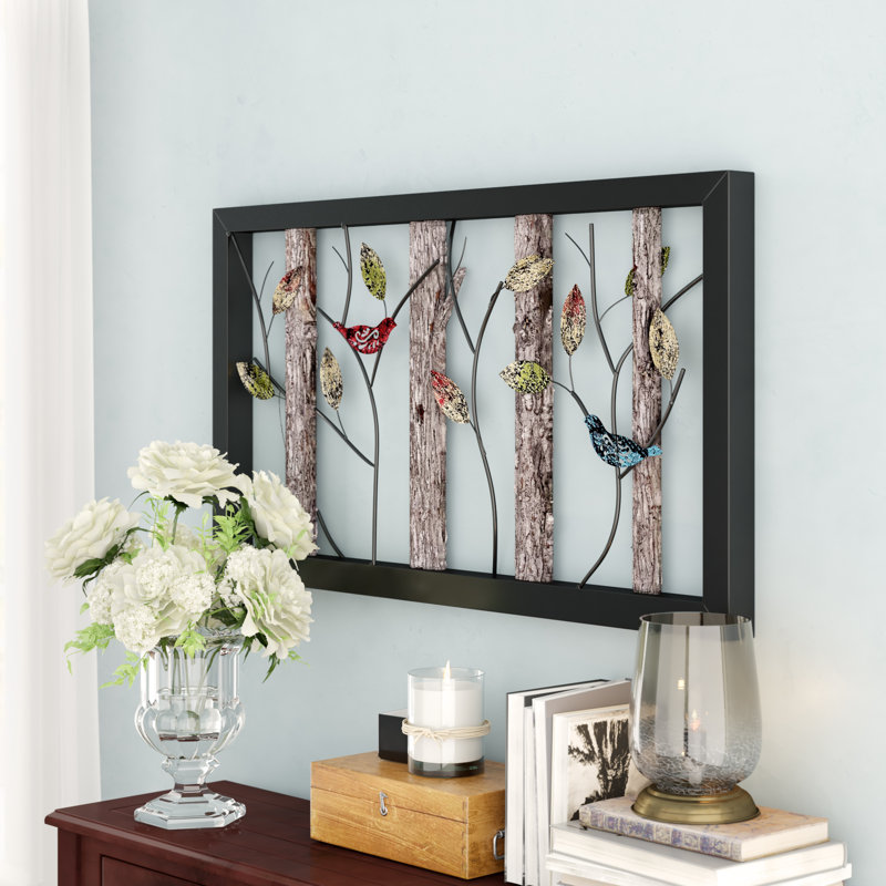 Winston Porter Metal Wood Wall Décor & Reviews Wayfair